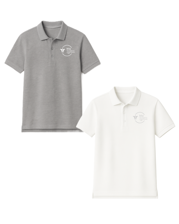 Polo marškinėliai trumpomis rankovėmis su mokyklos logotipu