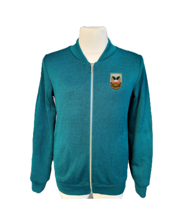 Užtraukiamas megztinis su mokyklos emblema