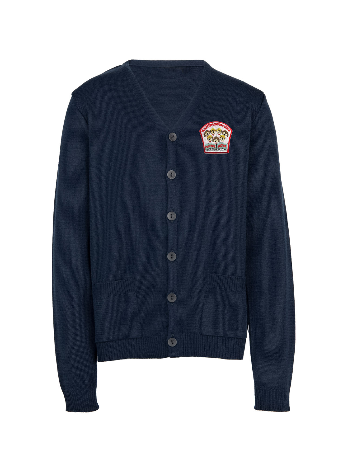 Žaketas su mokyklos emblema