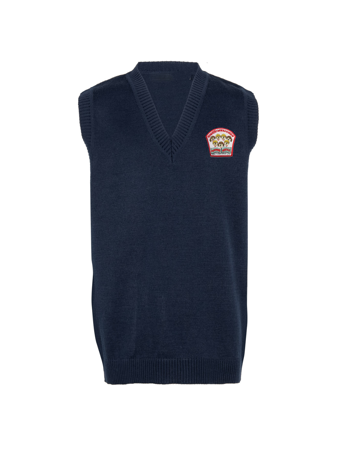 Liemenė su mokyklos emblema