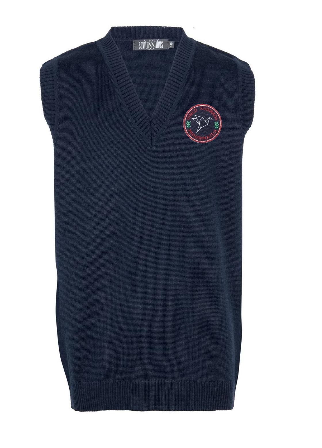 Liemenė su mokyklos emblema