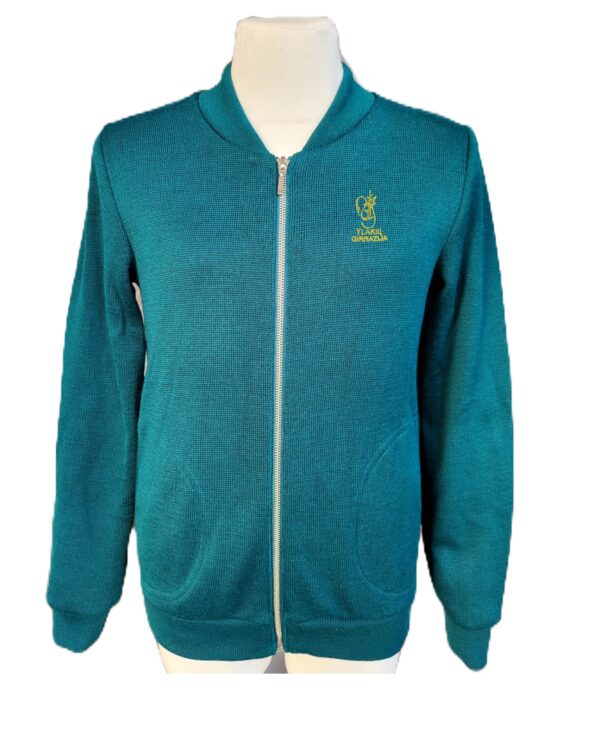 Užtraukiamas megztinis su mokyklos emblema