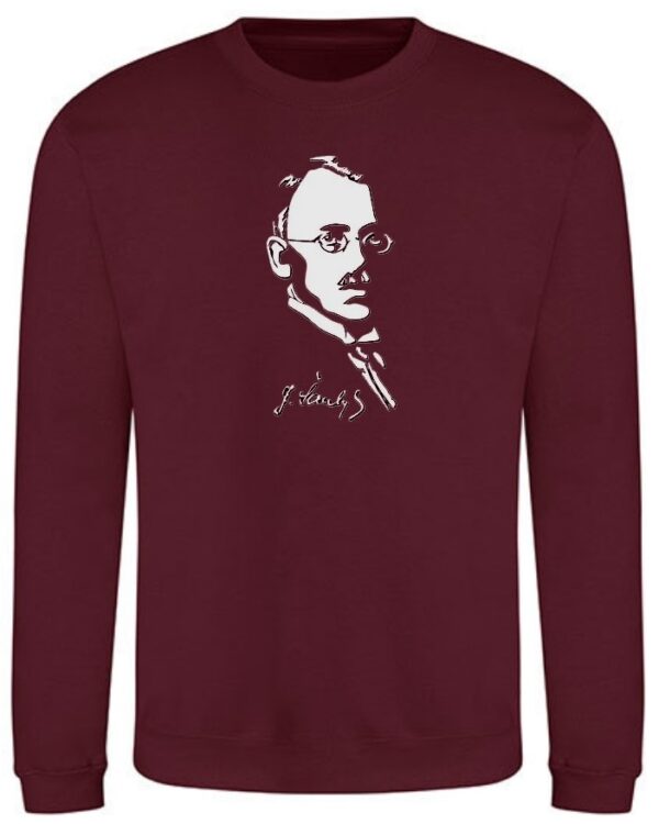 Trikotažinis sportinio tipo džemperis su mokyklos emblema