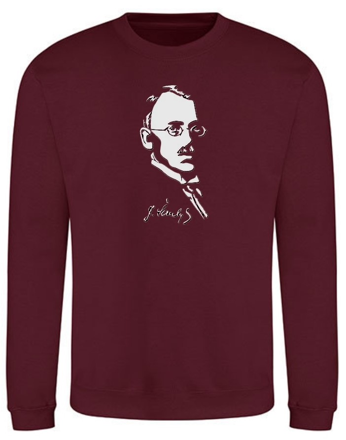 Trikotažinis sportinio tipo džemperis su mokyklos emblema