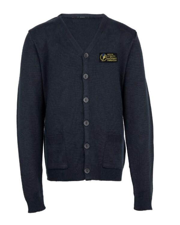 Žaketas su mokyklos emblema