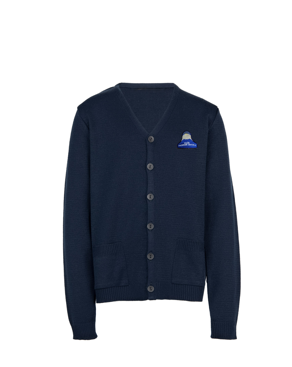 Žaketas su mokyklos emblema