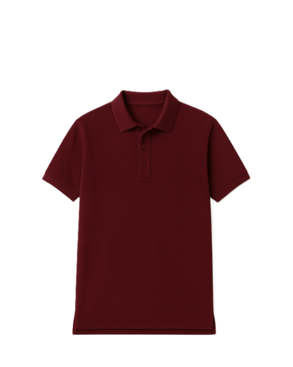 Polo marškinėliai trumpomis rankovėmis be mokyklos emblemos