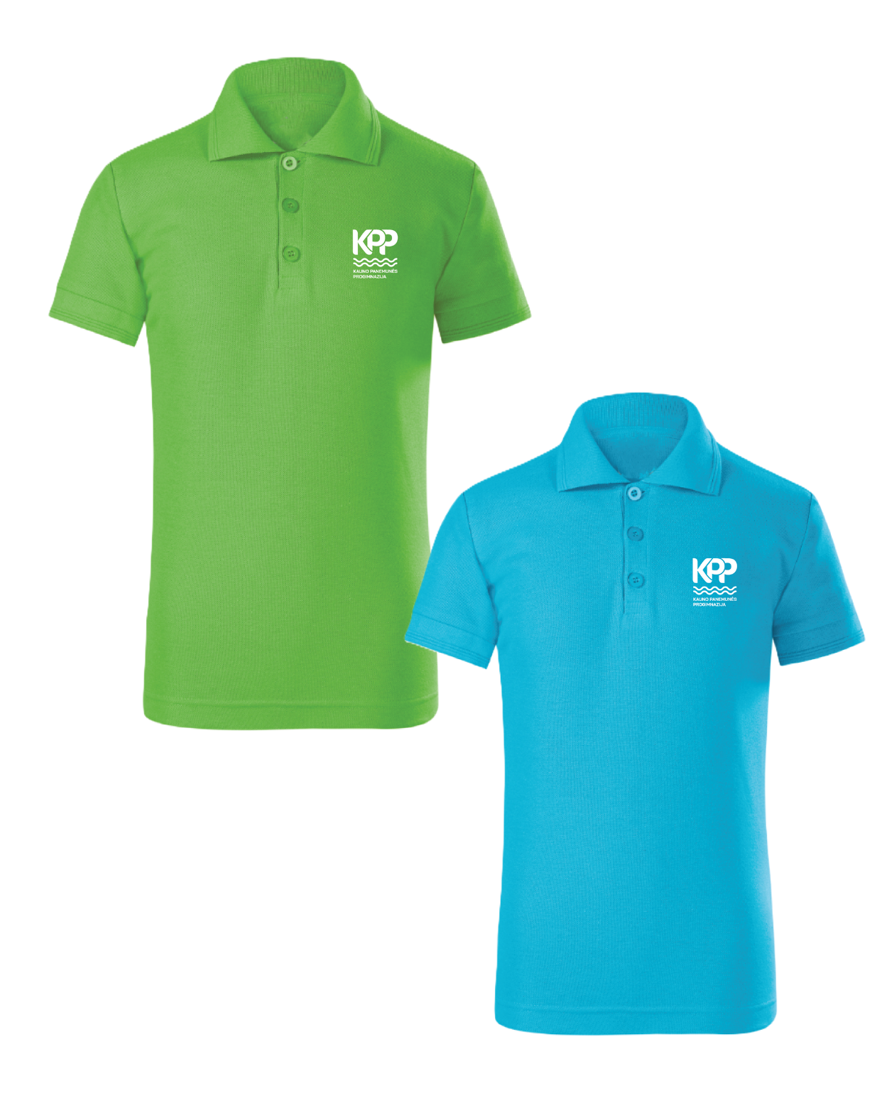 Polo marškinėliai trumpomis rankovėmis su mokyklos logotipu