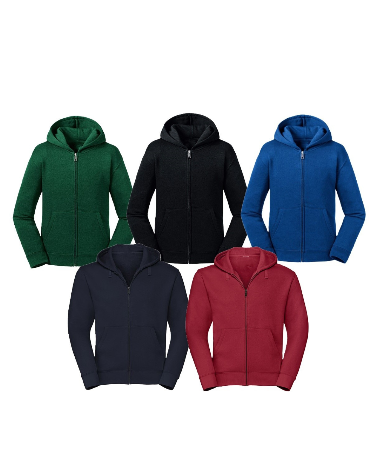 Trikotažinis džemperis su užtrauktuku BE MOKYKLOS EMBLEMOS