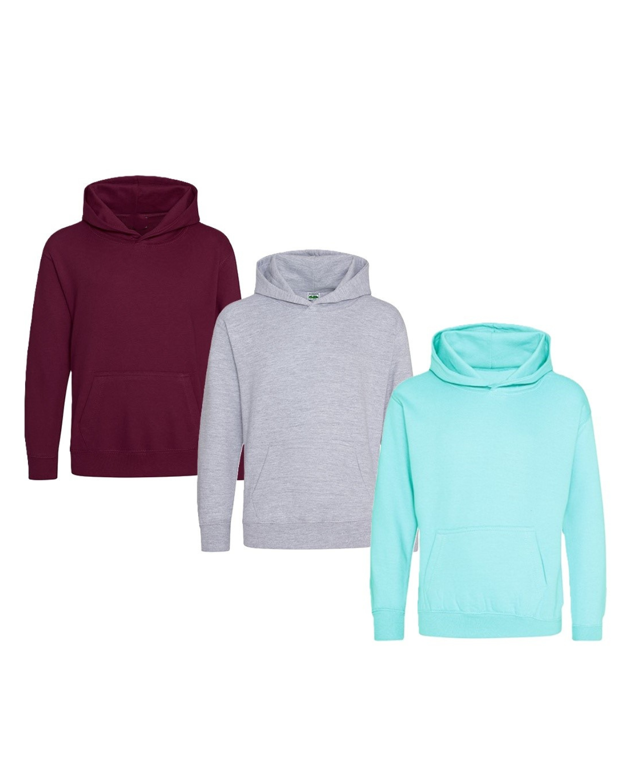 Trikotažinis džemperis su gobtuvu BE MOKYKLOS EMBLEMOS