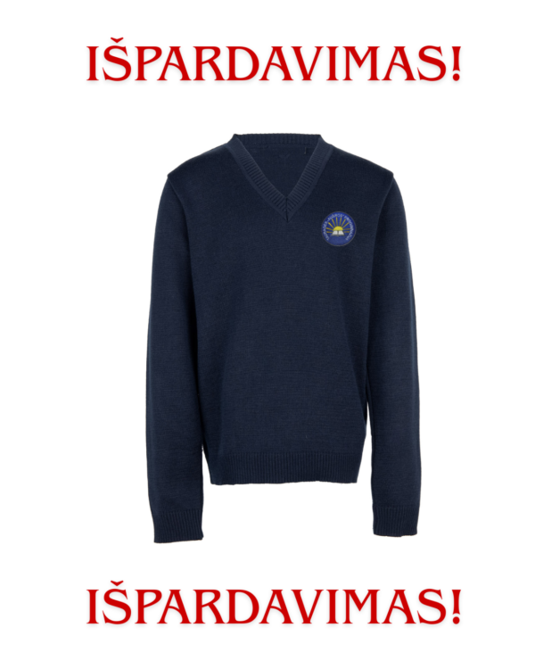 IŠPARDAVIMAS (Džemperis su mokyklos emblema )