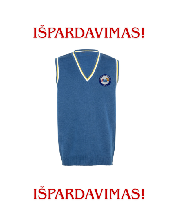 IŠPARDAVIMAS (Liemenė su mokyklos emblema)