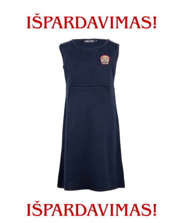 IŠPARDAVIMAS (Lygus sarafanas su mokyklos emblema)
