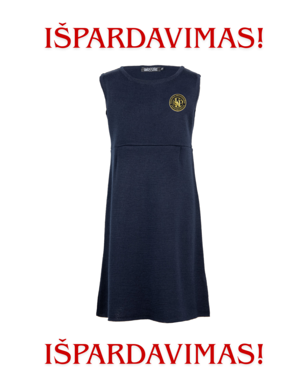 IŠPARDAVIMAS (Lygus sarafanas su mokyklos emblema)