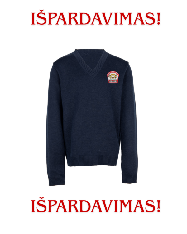 IŠPARDAVIMAS (Džemperis su mokyklos emblema )