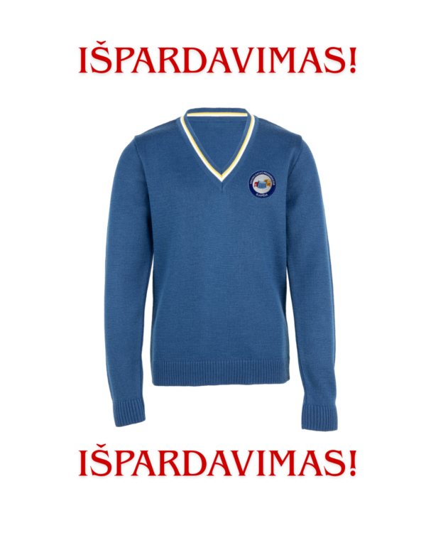 IŠPARDAVIMAS (Džemperis su mokyklos emblema)
