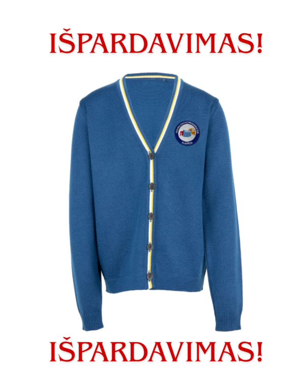 IŠPARDAVIMAS (Žaketas su mokyklos emblema)