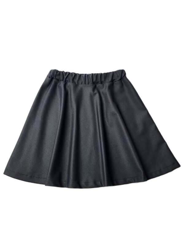 Sijonas iš audinio tamsiai pilkos/juodos spalvos