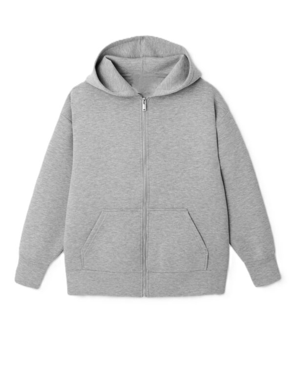 Trikotažinis džemperis su užtrauktuku BE MOKYKLOS EMBLEMOS