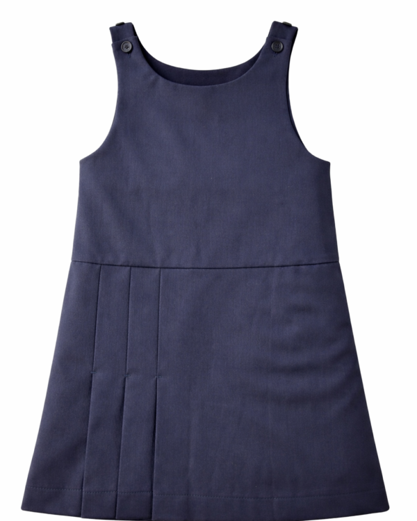 Sarafanas iš audinio tamsiai mėlynos spalvos