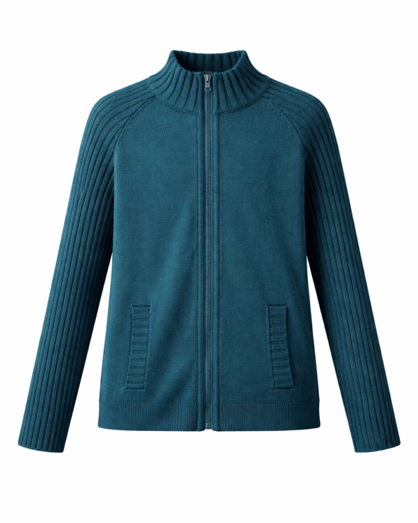 Megztinis su užtrauktuku be mokyklos emblemos