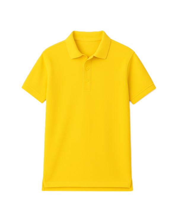 Polo marškinėliai trumpomis rankovėmis be mokyklos emblemos