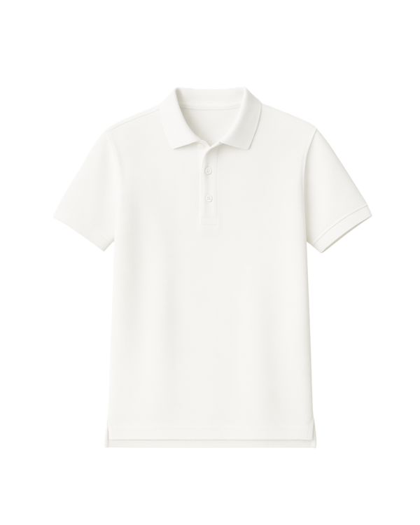 Polo marškinėliai trumpomis rankovėmis be mokyklos emblemos