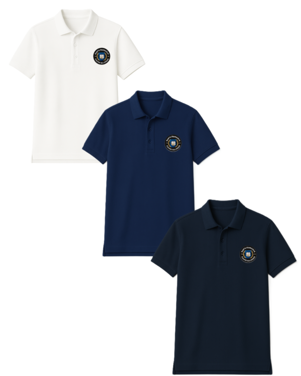 Polo marškinėliai  trumpomis rankovėmis su mokyklos logotipu
