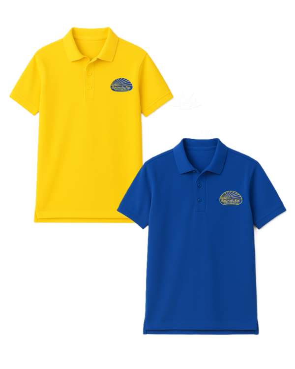 Polo marškinėliai  trumpomis rankovėmis su mokyklos logotipu