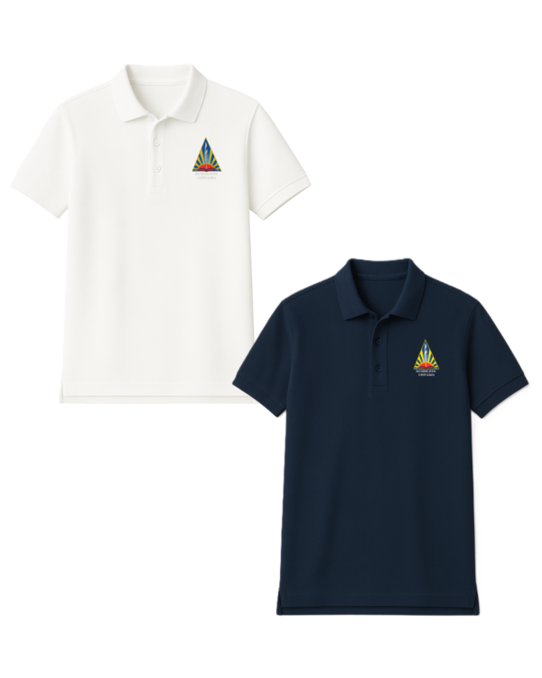 Polo marškinėliai  trumpomis rankovėmis su mokyklos logotipu