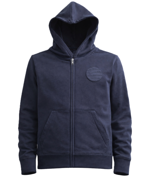 Trikotažinis  džemperis su užtrauktuku ir aplikacija