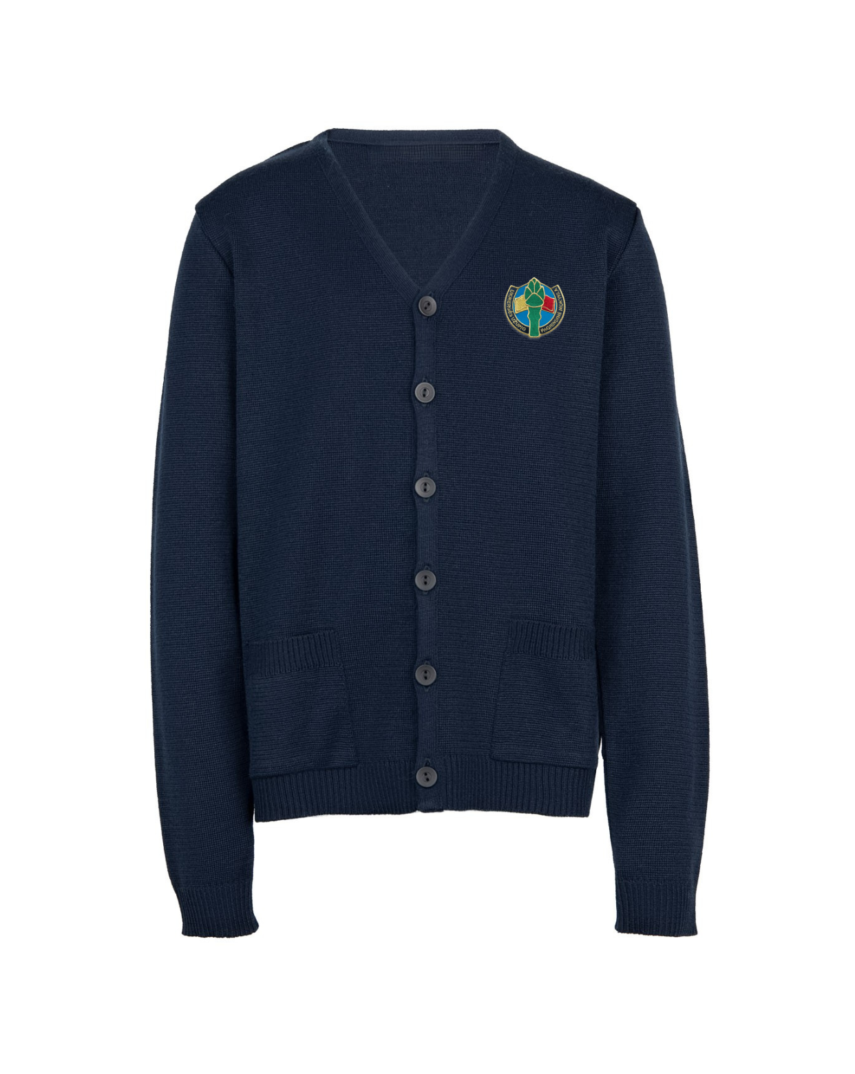 Žaketas su mokyklos emblema