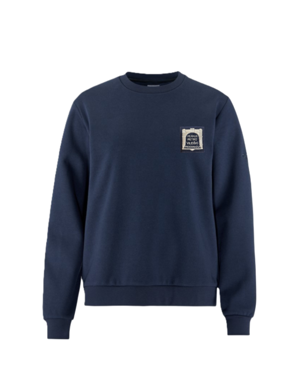 Trikotažinis  džemperis be gobtuvo su mokyklos emblema