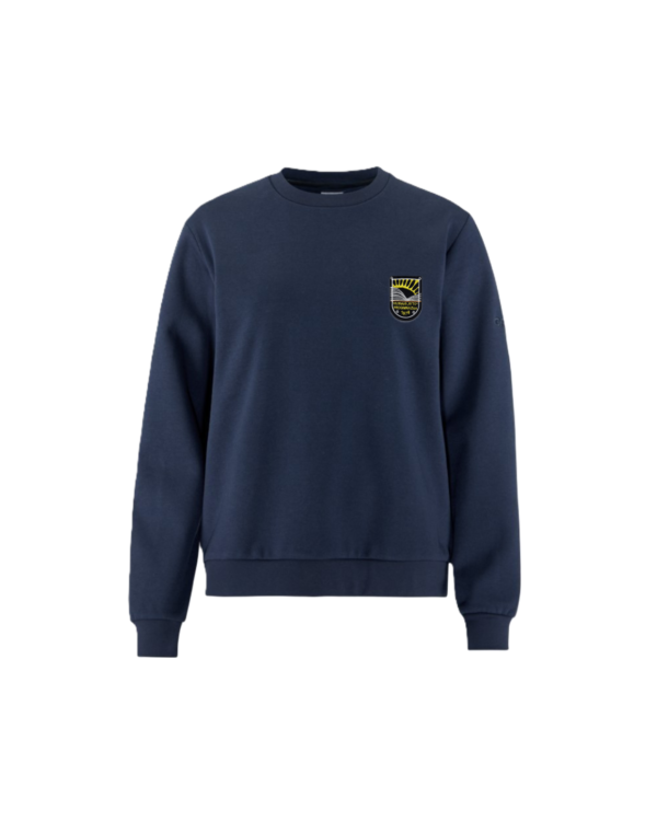 Trikotažinis  džemperis be gobtuvo su mokyklos emblema