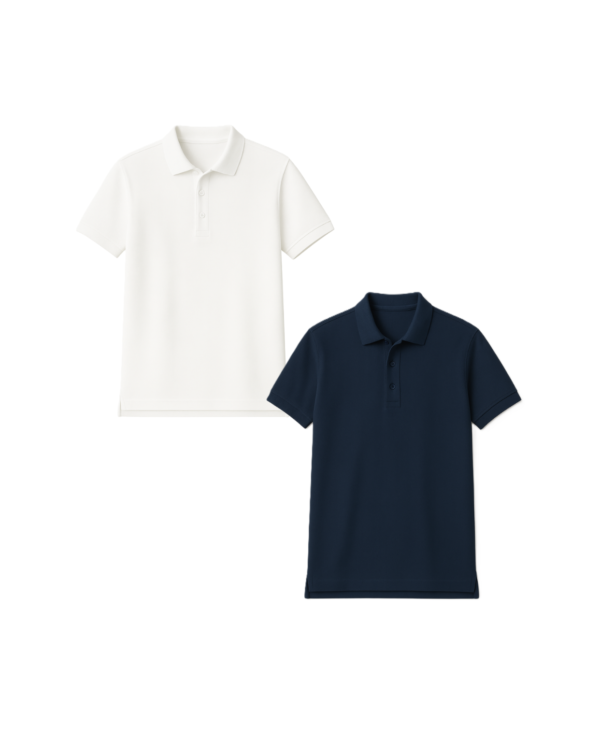 Polo marškinėliai  trumpomis rankovėmis be mokyklos emblemos