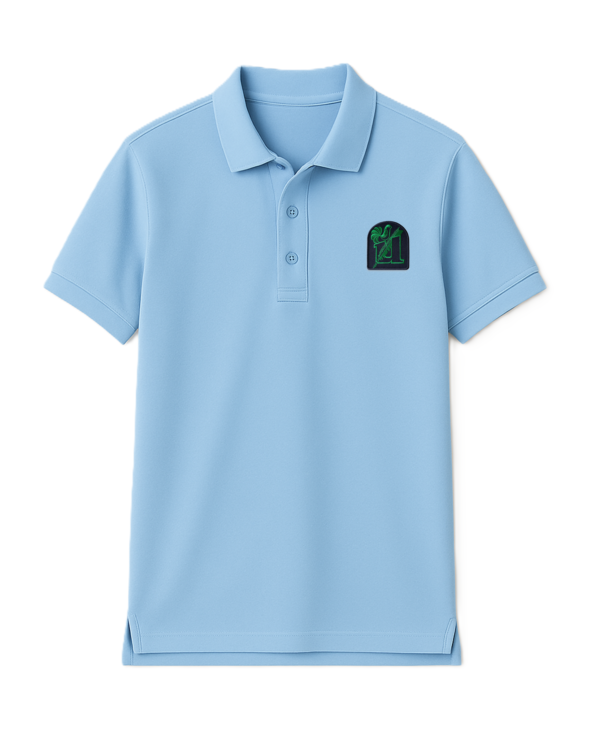 Polo marškinėliai  trumpomis rankovėmis su mokyklos logotipu