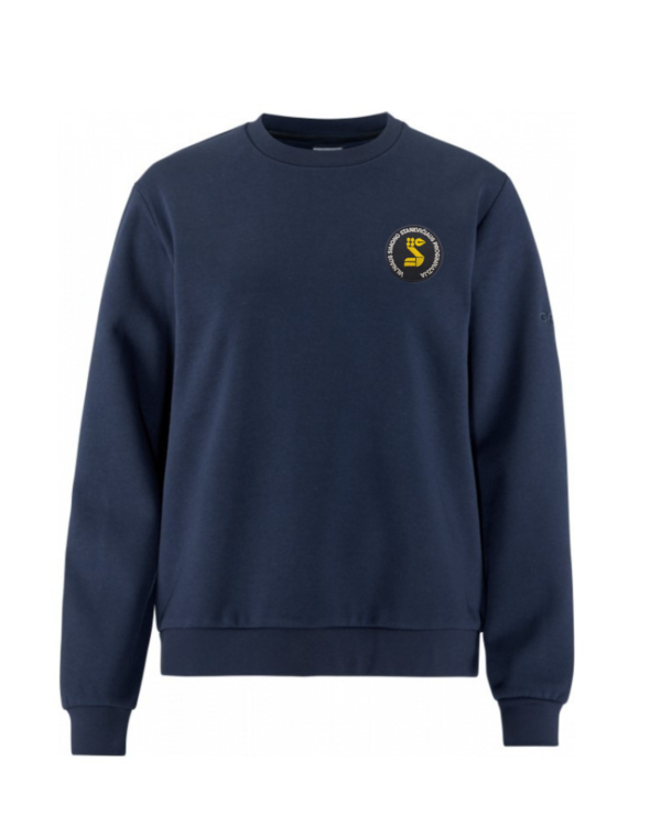 Trikotažinis  džemperis be gobtuvo su mokyklos emblema