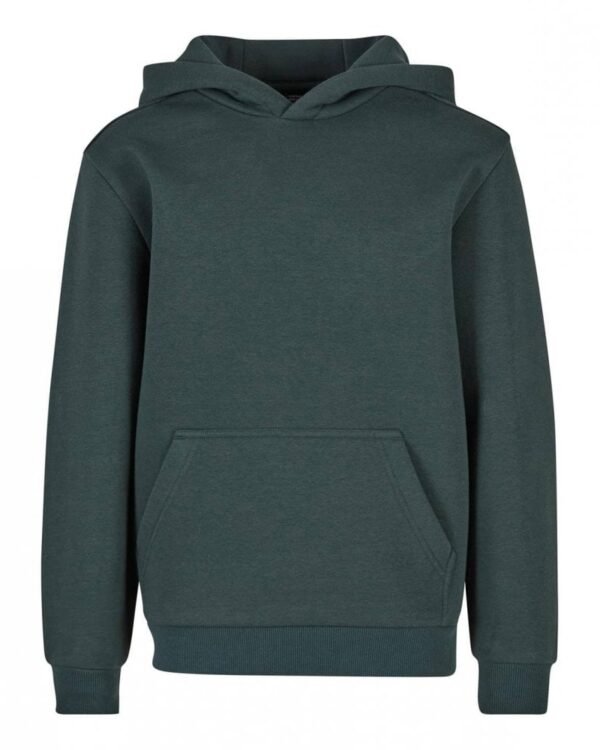 Trikotažinis džemperis su gobtuvu BE MOKYKLOS EMBLEMOS