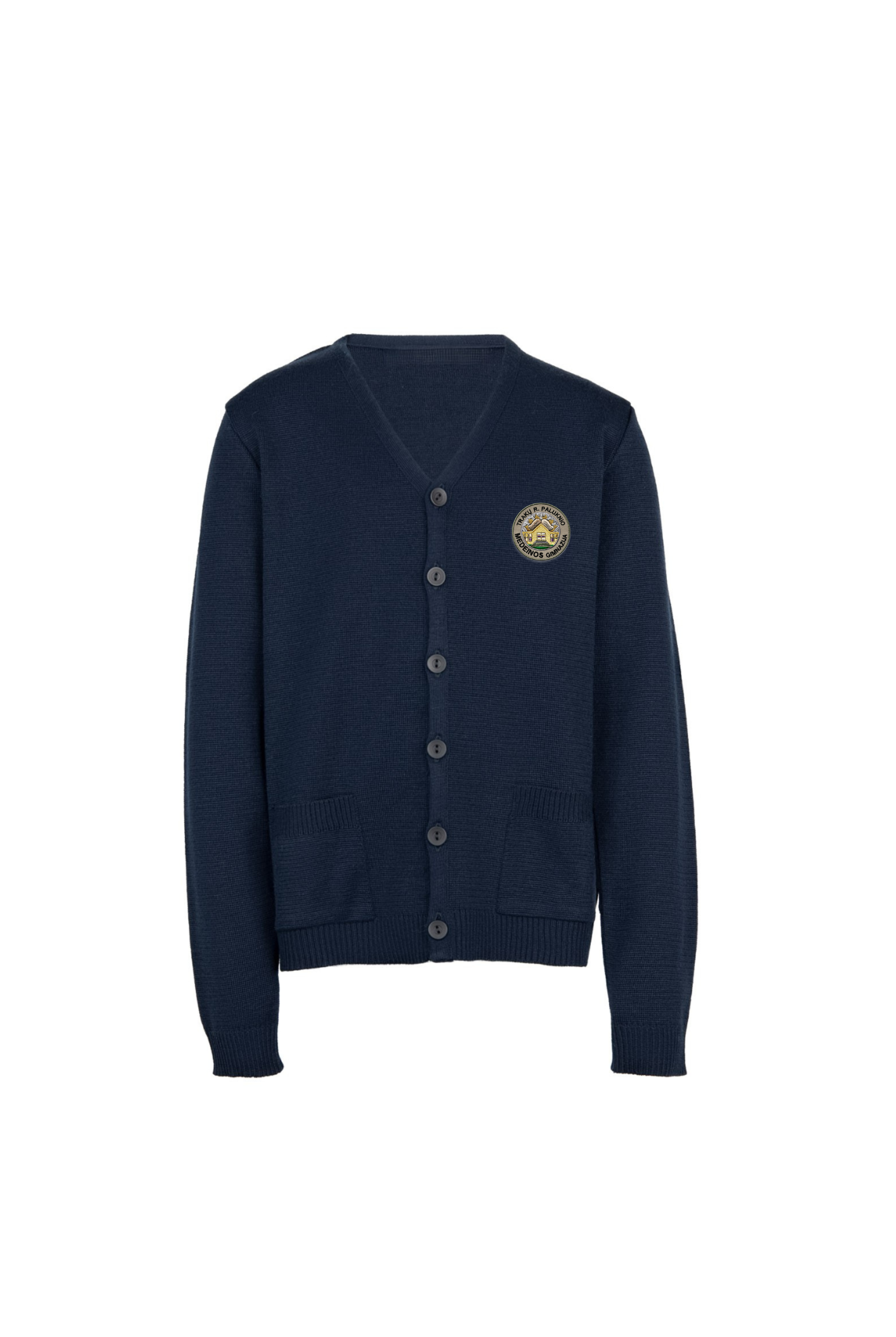 Žaketas su mokyklos emblema