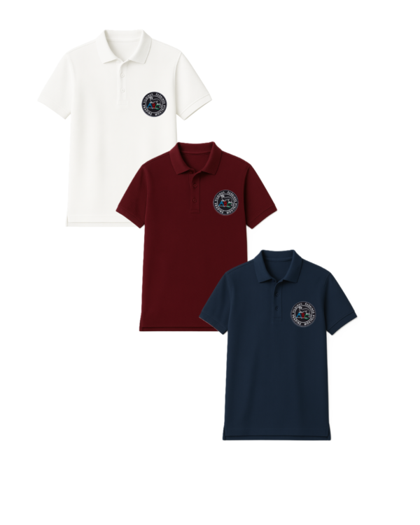 Polo marškinėliai  trumpomis rankovėmis su mokyklos logotipu
