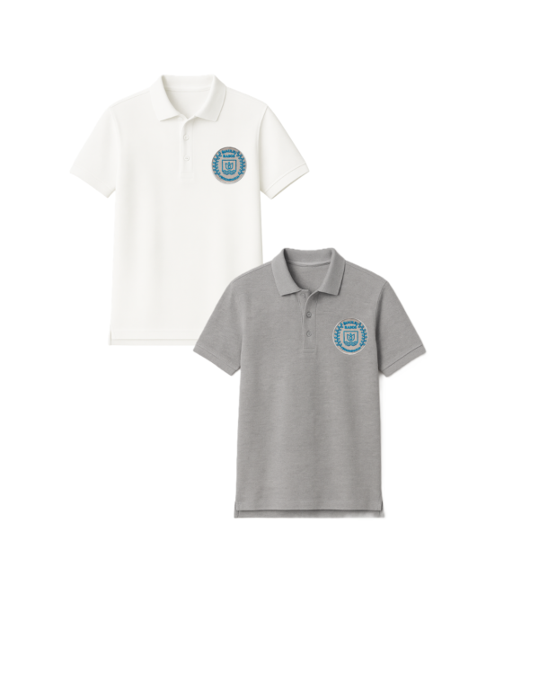 Polo marškinėliai  trumpomis rankovėmis su mokyklos logotipu