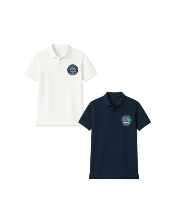 Polo marškinėliai  trumpomis rankovėmis su mokyklos logotipu