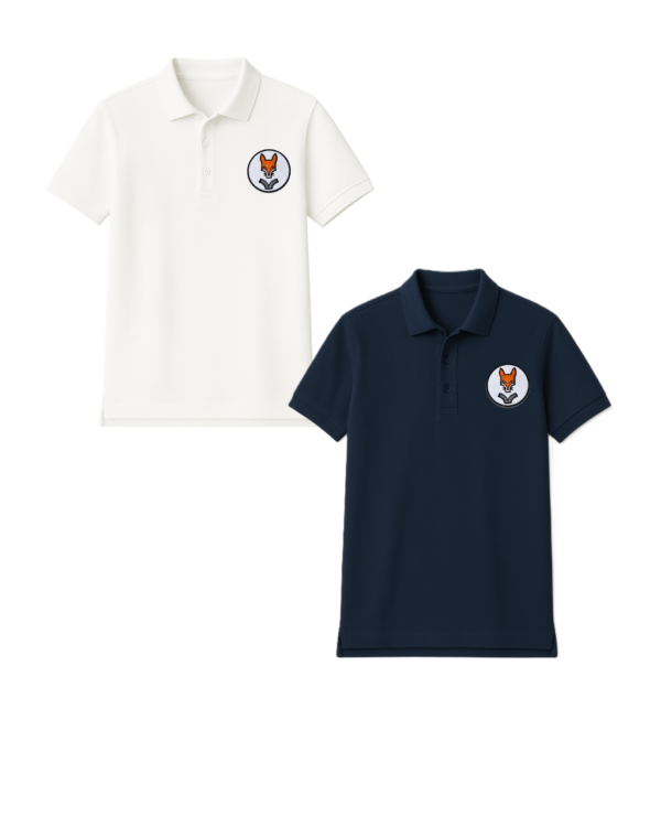 Polo marškinėliai  trumpomis rankovėmis su mokyklos logotipu