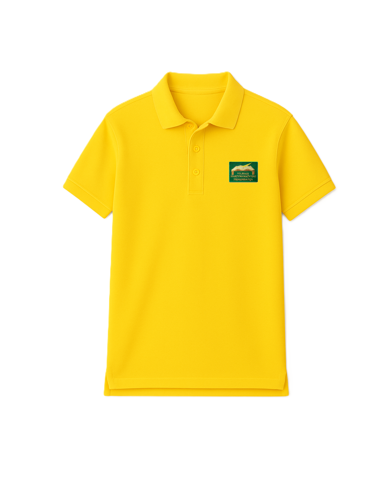Polo marškinėliai trumpomis rankovėmis su mokyklos logotipu