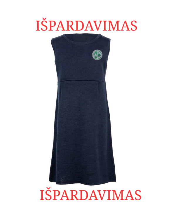 Lygus sarafanas su mokyklos emblema