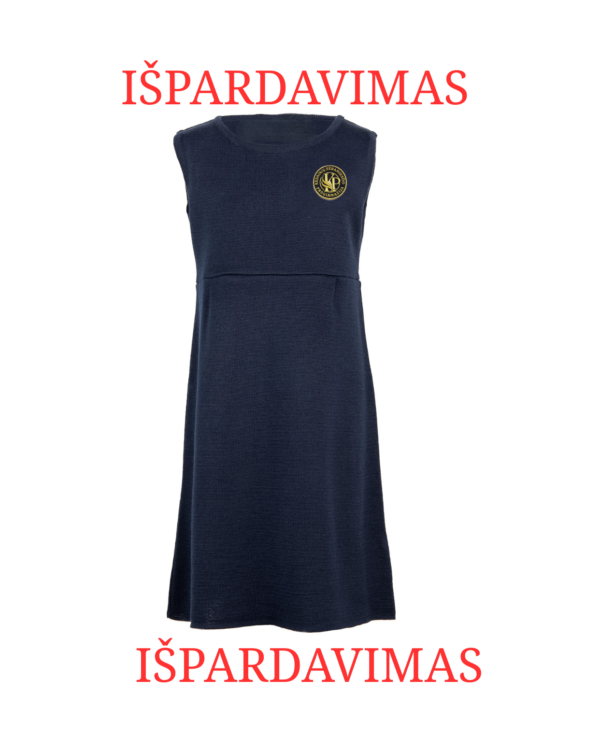 Lygus sarafanas su mokyklos emblema
