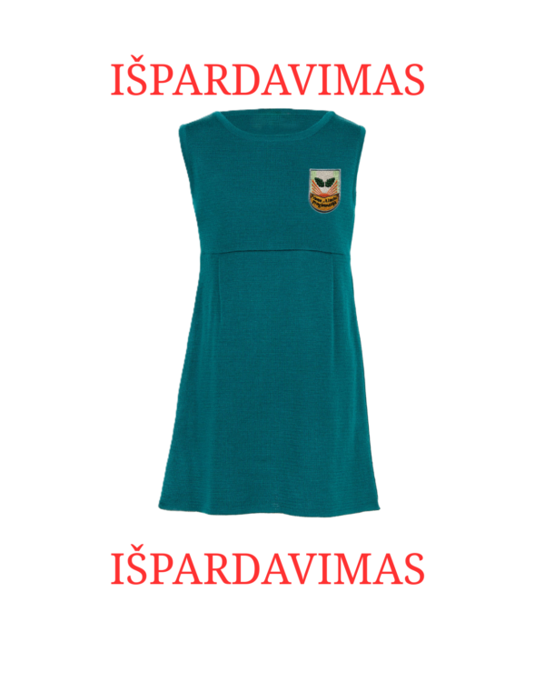 IŠPARDAVIMAS (Lygus sarafanas su mokyklos emblema)