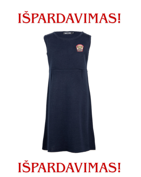 Lygus sarafanas su mokyklos emblema