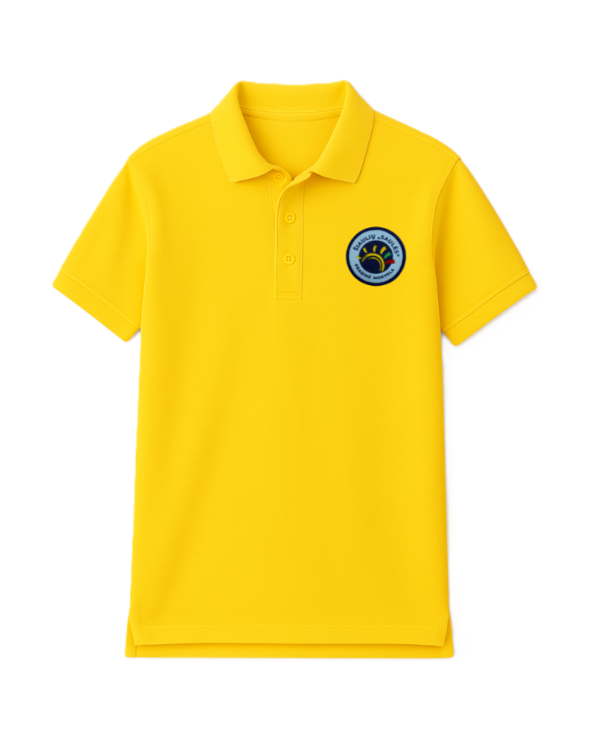 Polo marškinėliai  trumpomis rankovėmis su mokyklos emblema